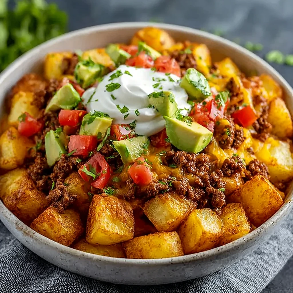 Cheesy Potato Taco Bowl: A Flavor-Packed, Hearty Meal