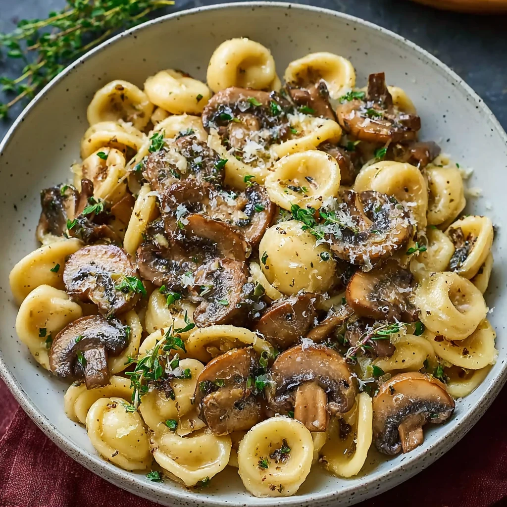 Comforting Orecchiette with Mushroom Thyme Sauce You’ll Crave All Season