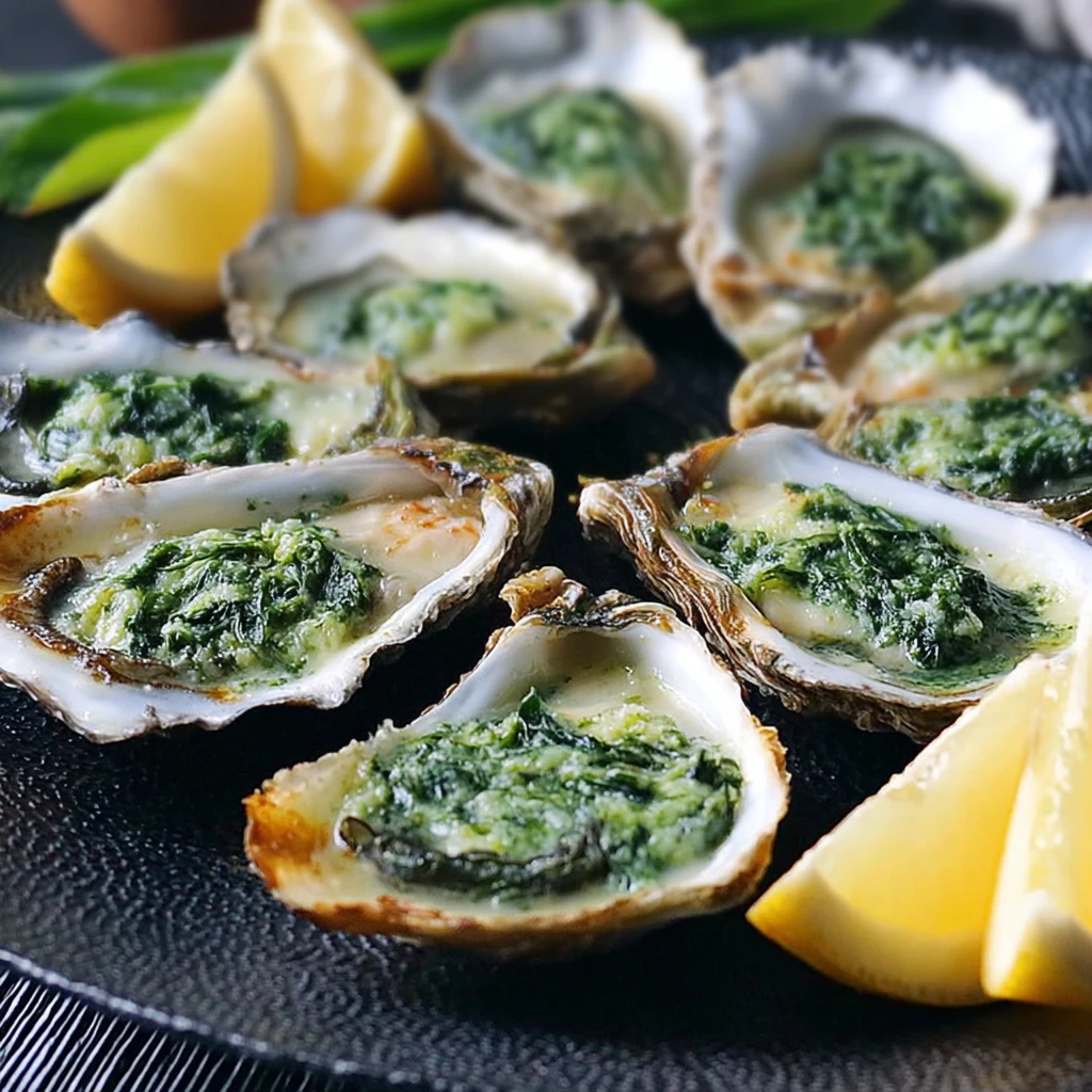 Irresistible Oysters Rockefeller with Spinach and Cheese Delight