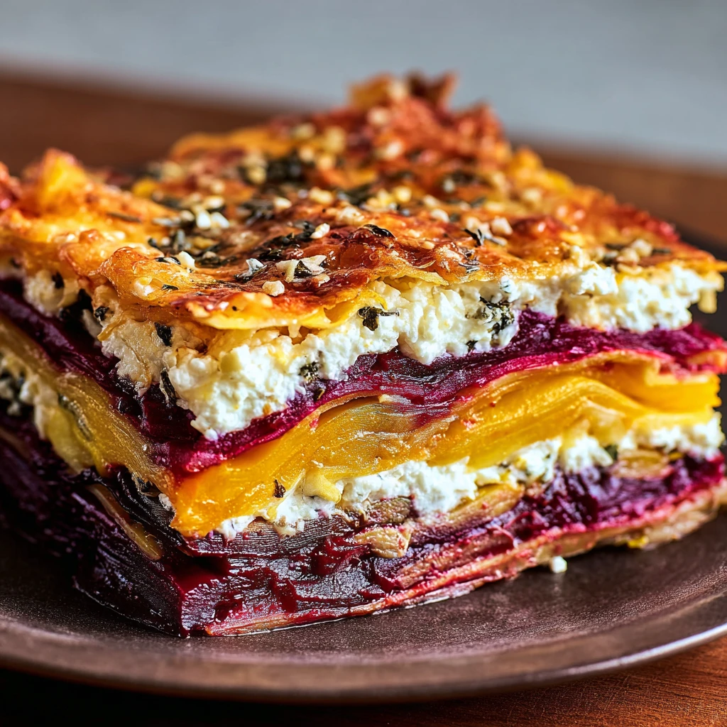 Irresistible Roasted Beet and Goat Cheese Lasagna Recipe