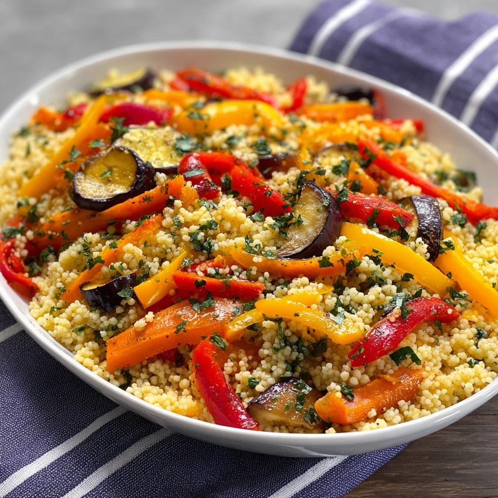 Irresistible Roasted Veggie Couscous with Herbs Recipe