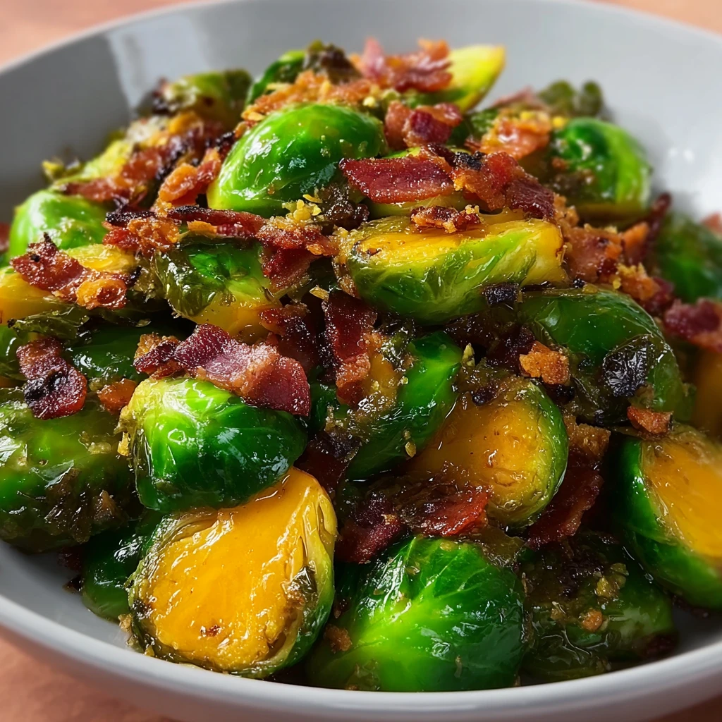 Maple Bacon Brussel Sprouts