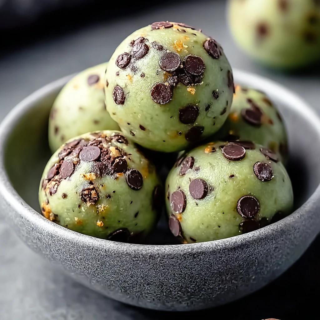 Mint Chocolate Chip Protein Balls Recipe for Easy Healthy Snacking