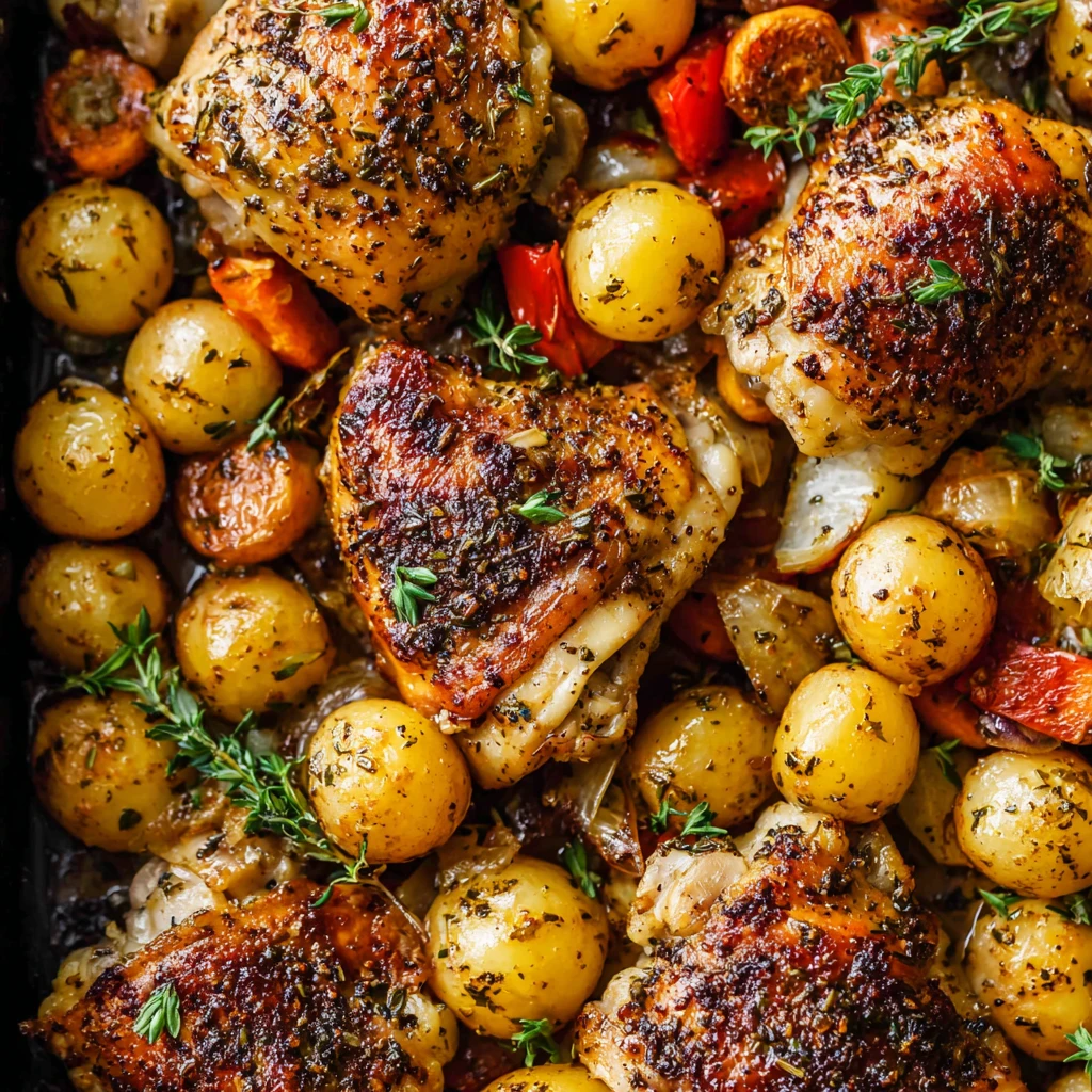 One-Pan Chicken and Potatoes with Veggies for Easy Comfort Food