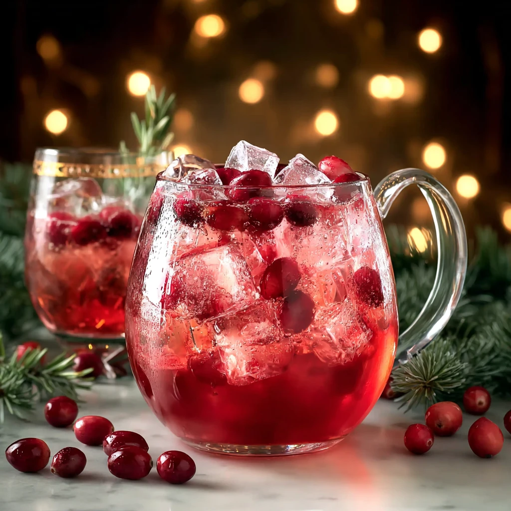 Sparkling Cranberry Pomegranate Punch for Festive Cheers