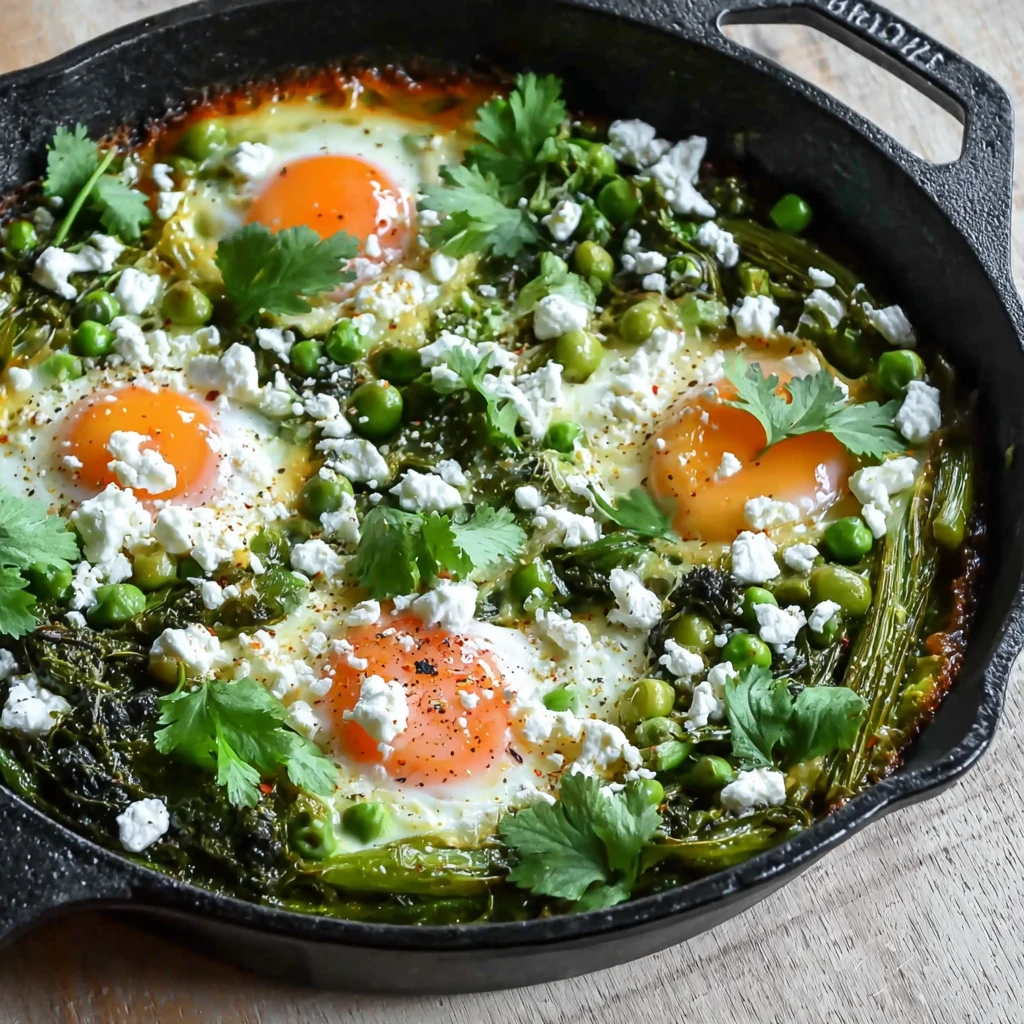Stove Top Green Shakshuka with Feta – A Flavorful Twist