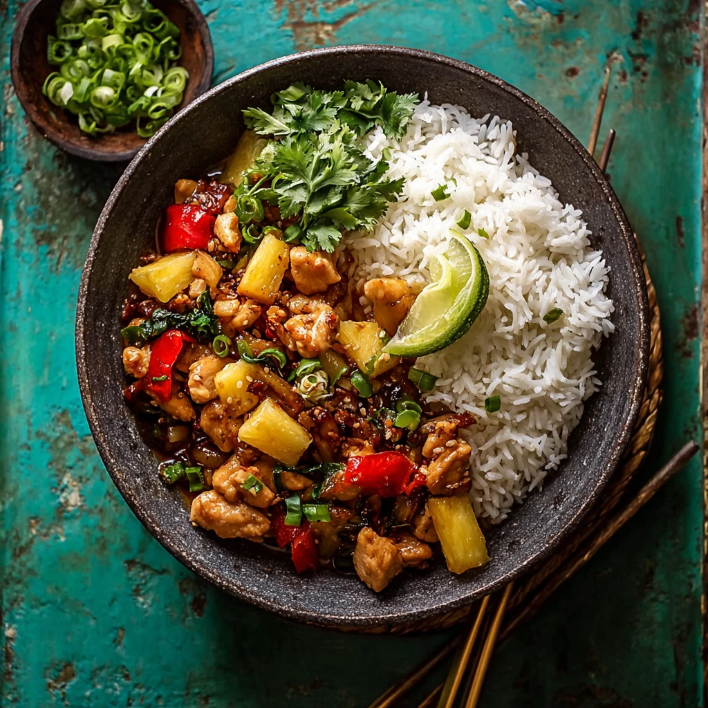 20 Minute Ginger Pineapple Chicken Stir Fry for Quick Bliss