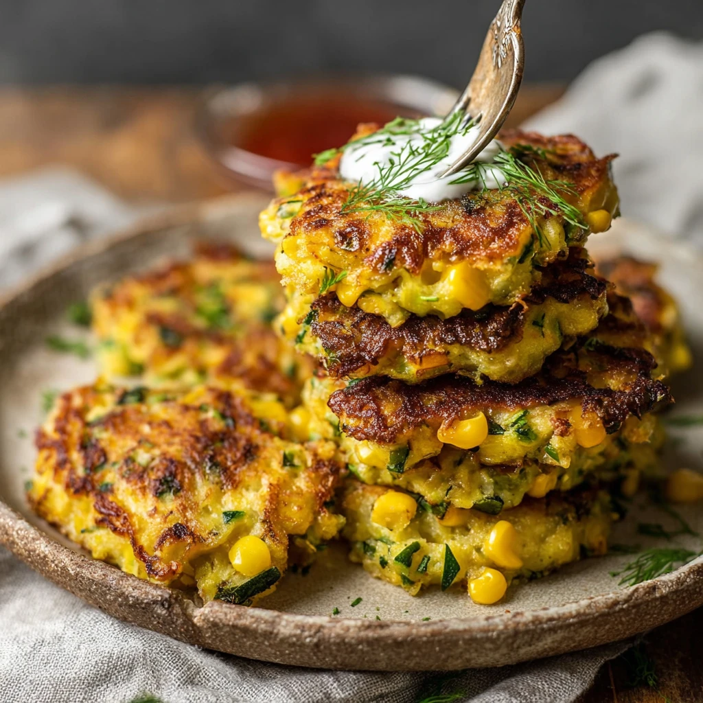 Air Fryer Zucchini Corn Fritters Recipe You’ll Love