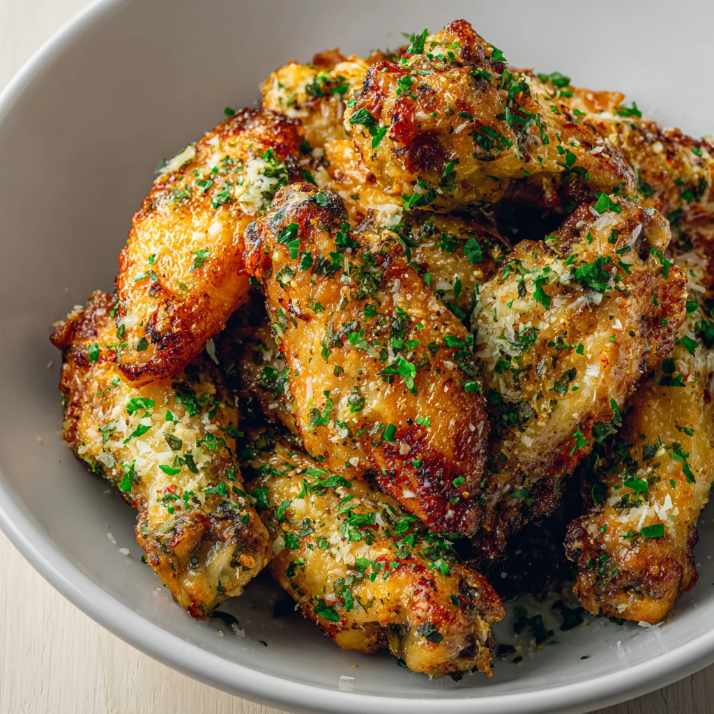 Airfryer Garlic Parmesan Wings