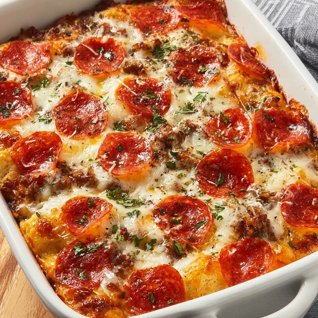 Bubble Up Pizza Recipe | Easy Pizza Casserole With Biscuits
