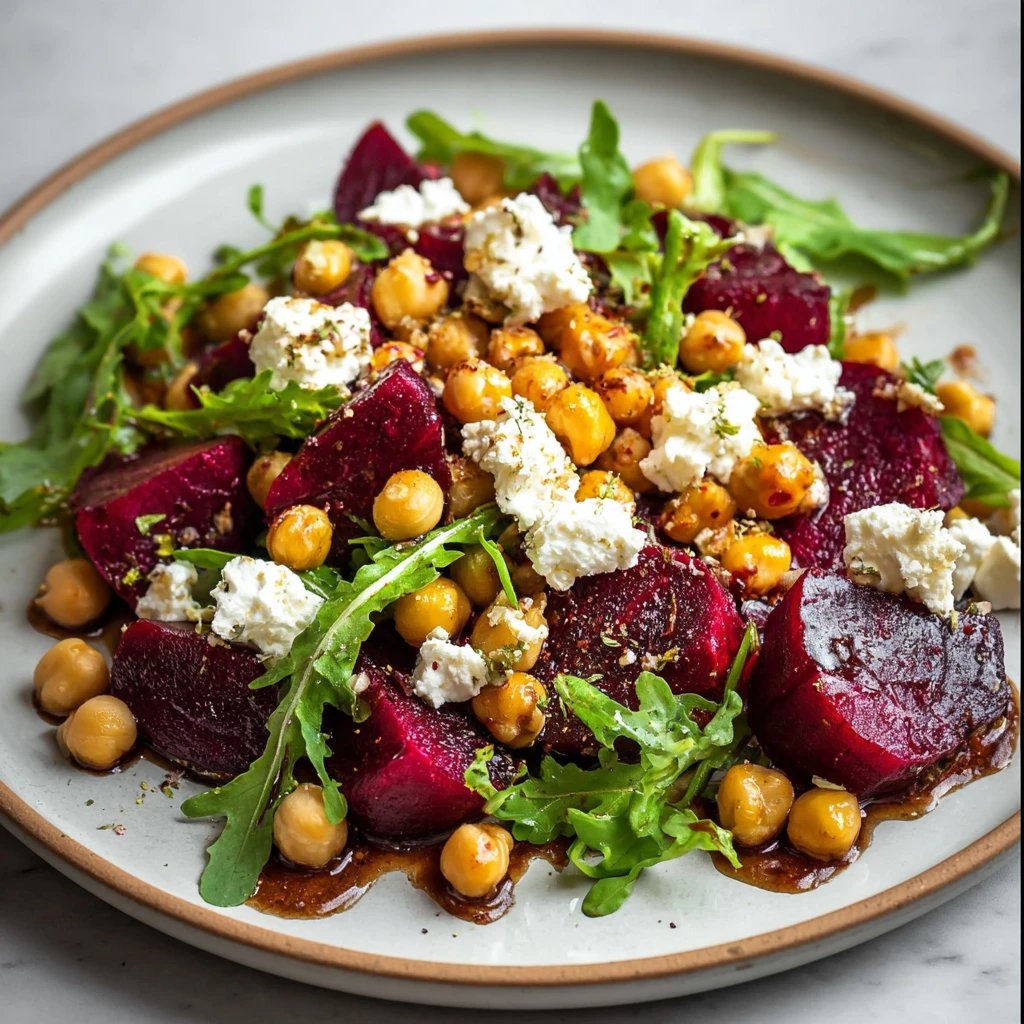Chickpea and Beetroot Salad with Feta and Black Lime Magic