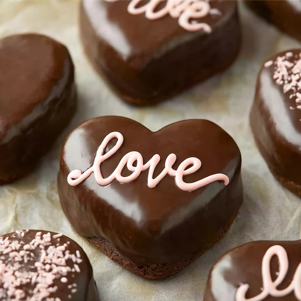 Chocolate Peanut Butter Valentines Heart