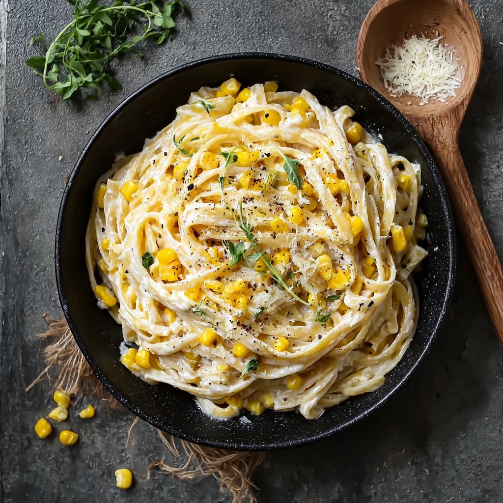 Creamy Sweet Corn & Brown Butter Ricotta Pasta Delight