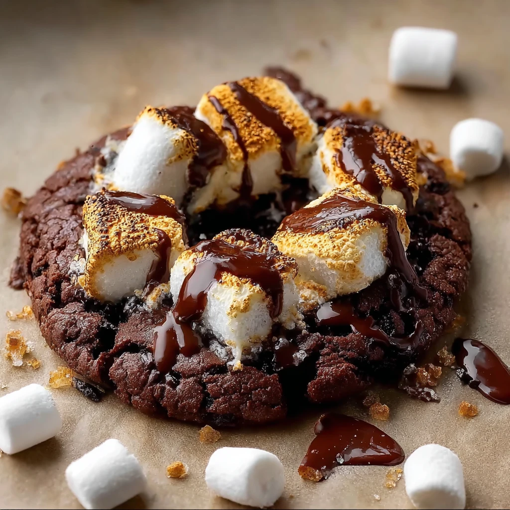Decadent Double Chocolate S’mores Cookies You Can’t Resist