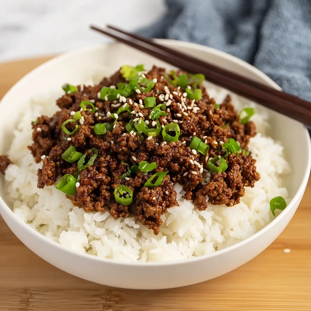Korean Ground Beef Bowl