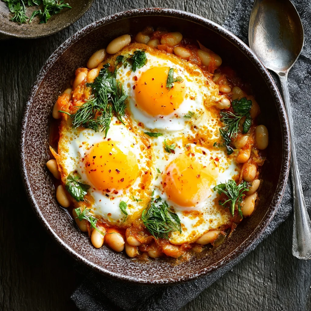 Fennel & Butter Beans with Smoky Paprika Butter-Fried Eggs Delight