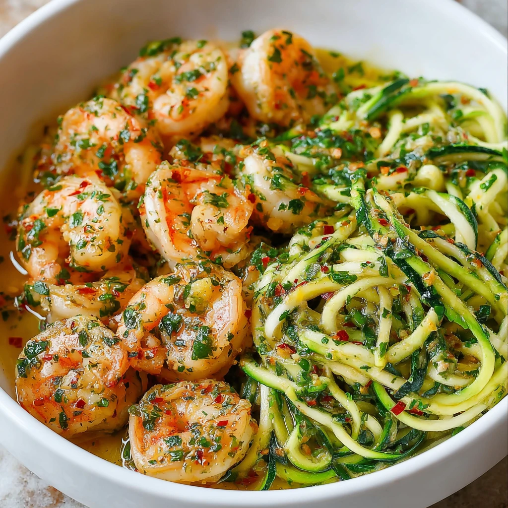 Garlic Shrimp And Zucchini Noodles: Easy Dinner Recipe