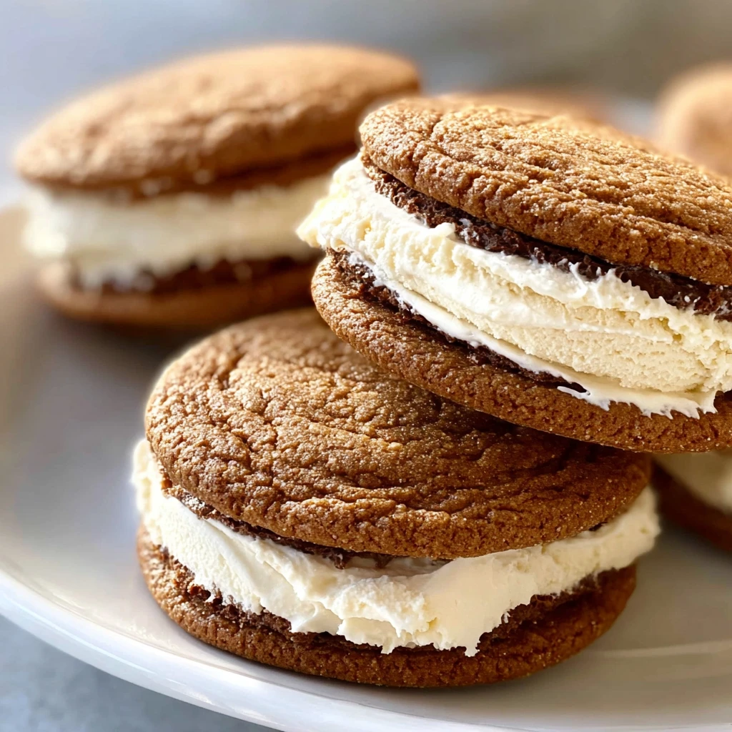 Irresistible Ginger Molasses Ice Cream Sandwiches Recipe