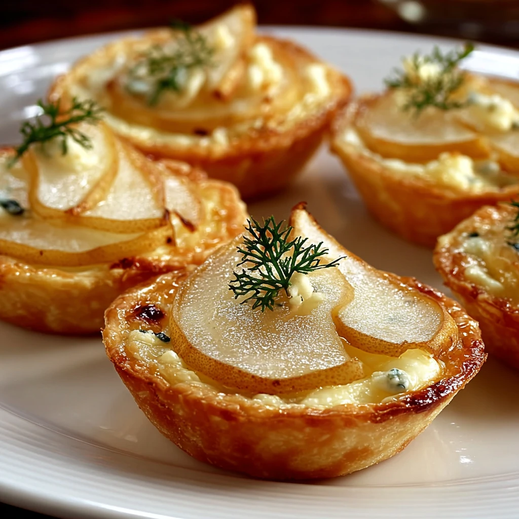 Irresistible Roasted Pear and Blue Cheese Tartlets Recipe