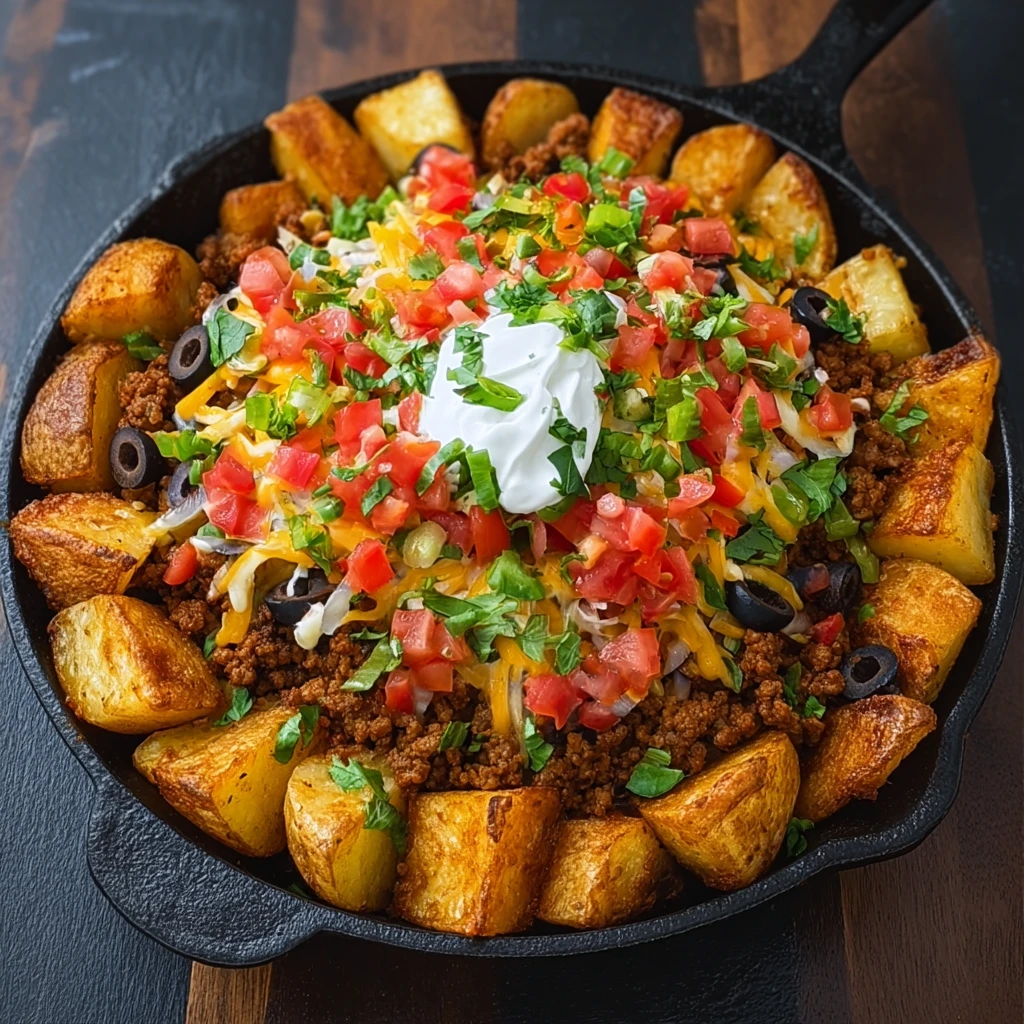 Loaded Taco Potato Bowls