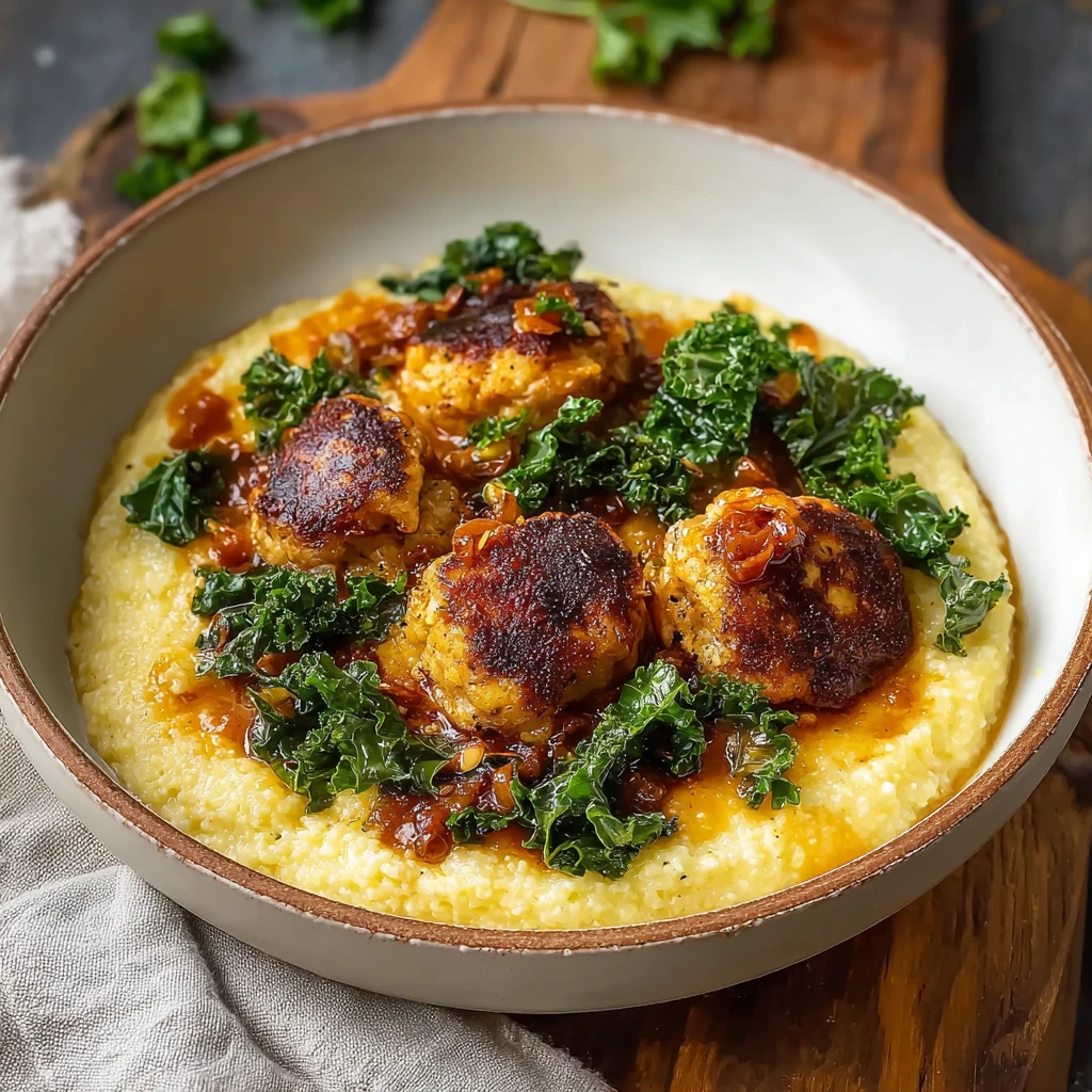 Nashville Hot Cauliflower & Kale Grits for Comforting Flavor