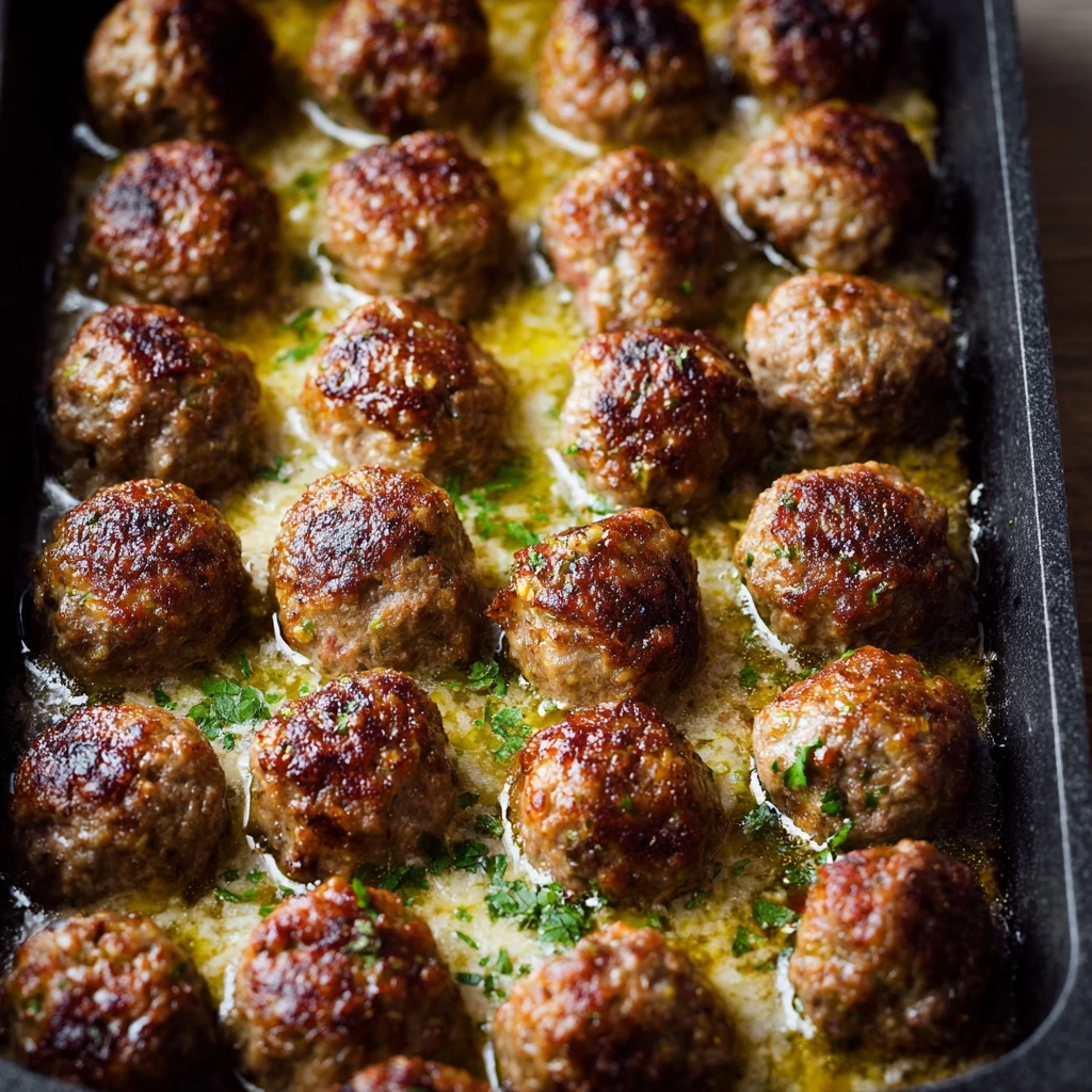 Oven-Baked Beef Meatballs