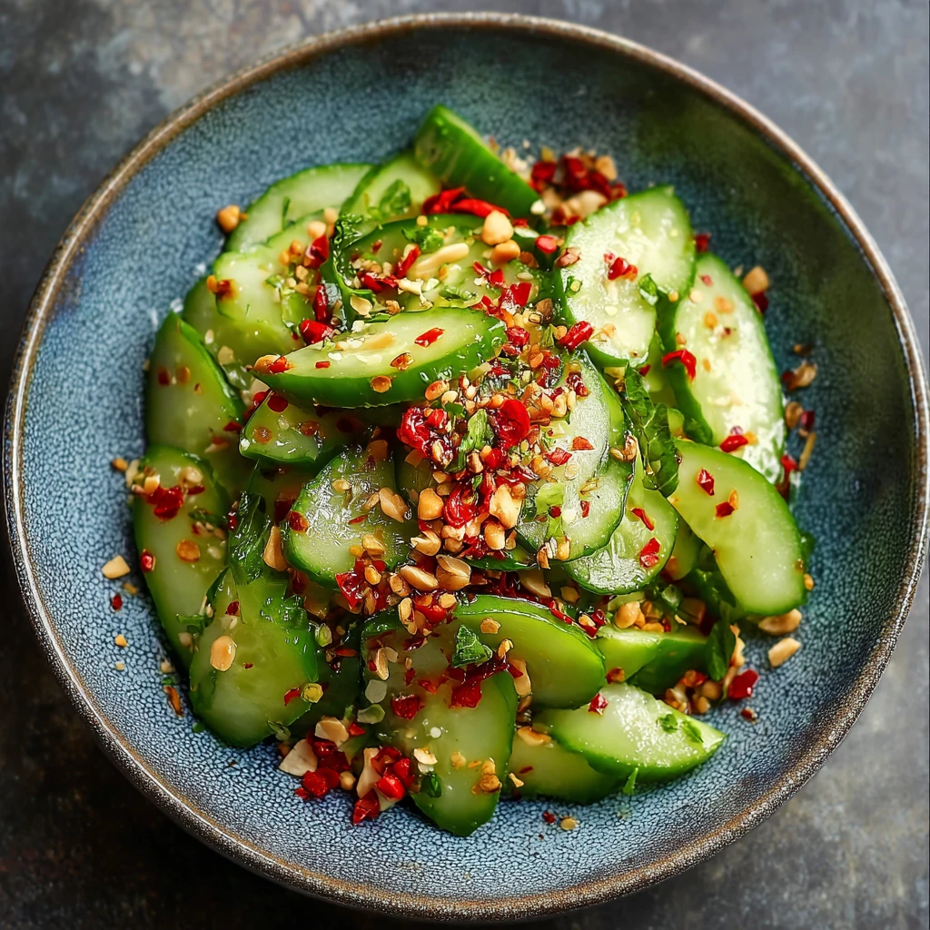 Peanut & Chili Oil Cucumber Salad for a Flavorful Refresh