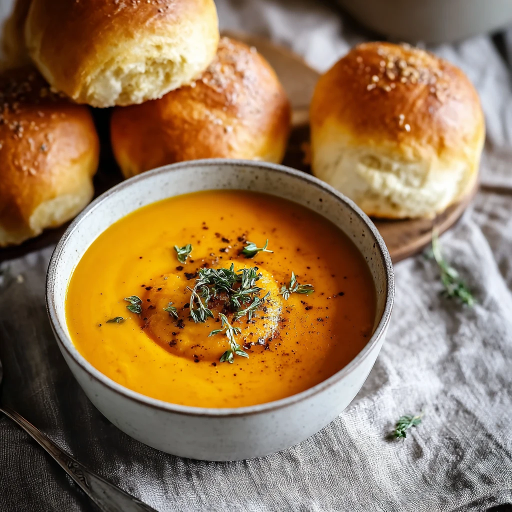 Pumpkin Soup Air Fryer Rolls