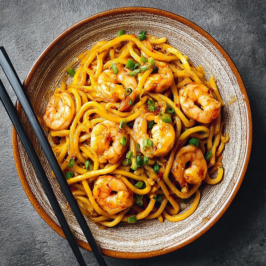 Quick & Easy 15-Minute Garlic Prawn Udon for Busy Nights