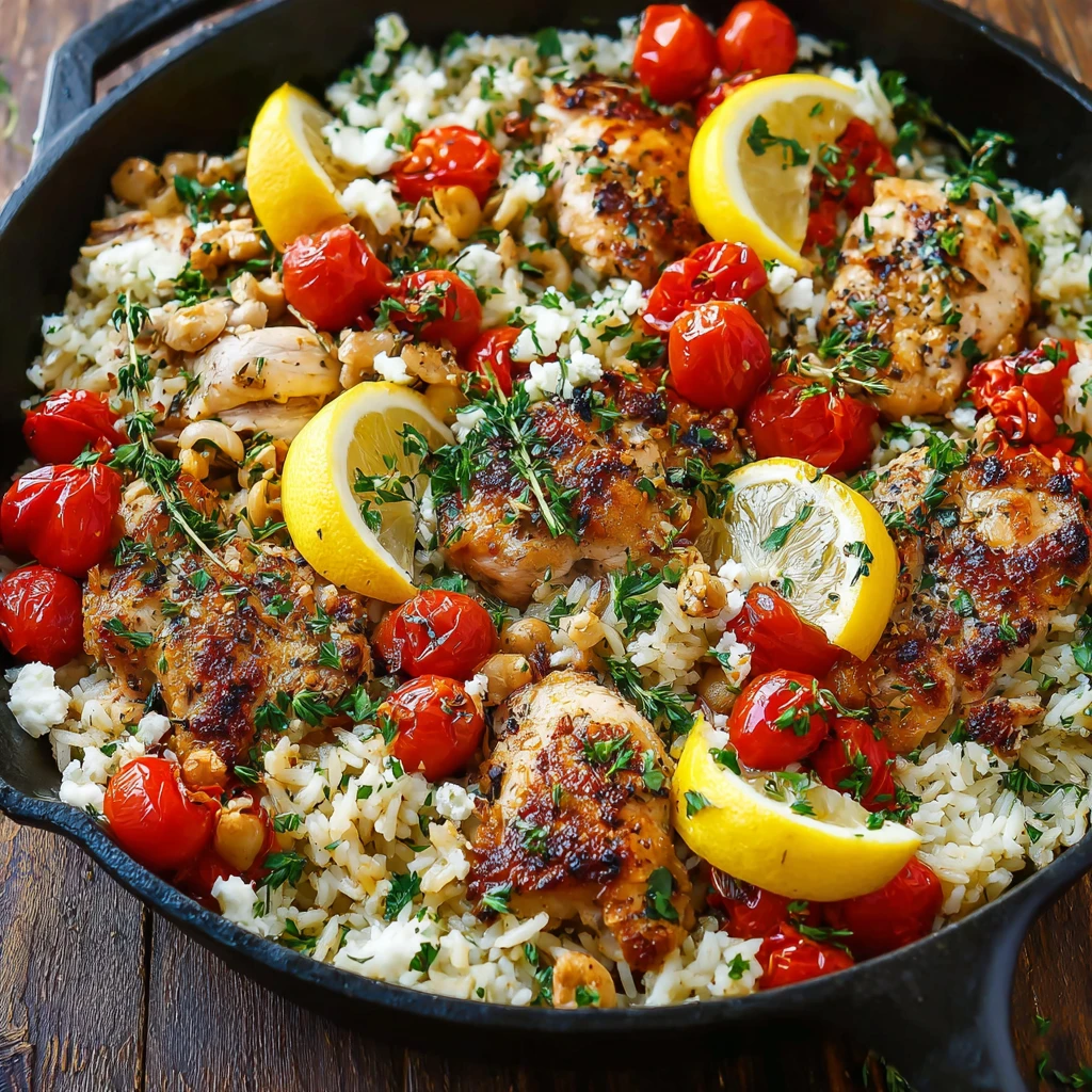 Savory Greek Chicken and Lemon Rice in Just 30 Minutes
