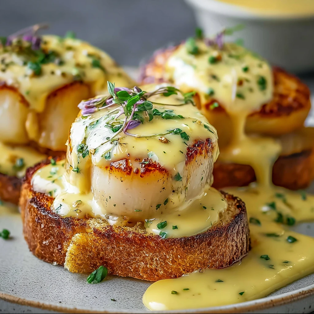Scallops Benedict
