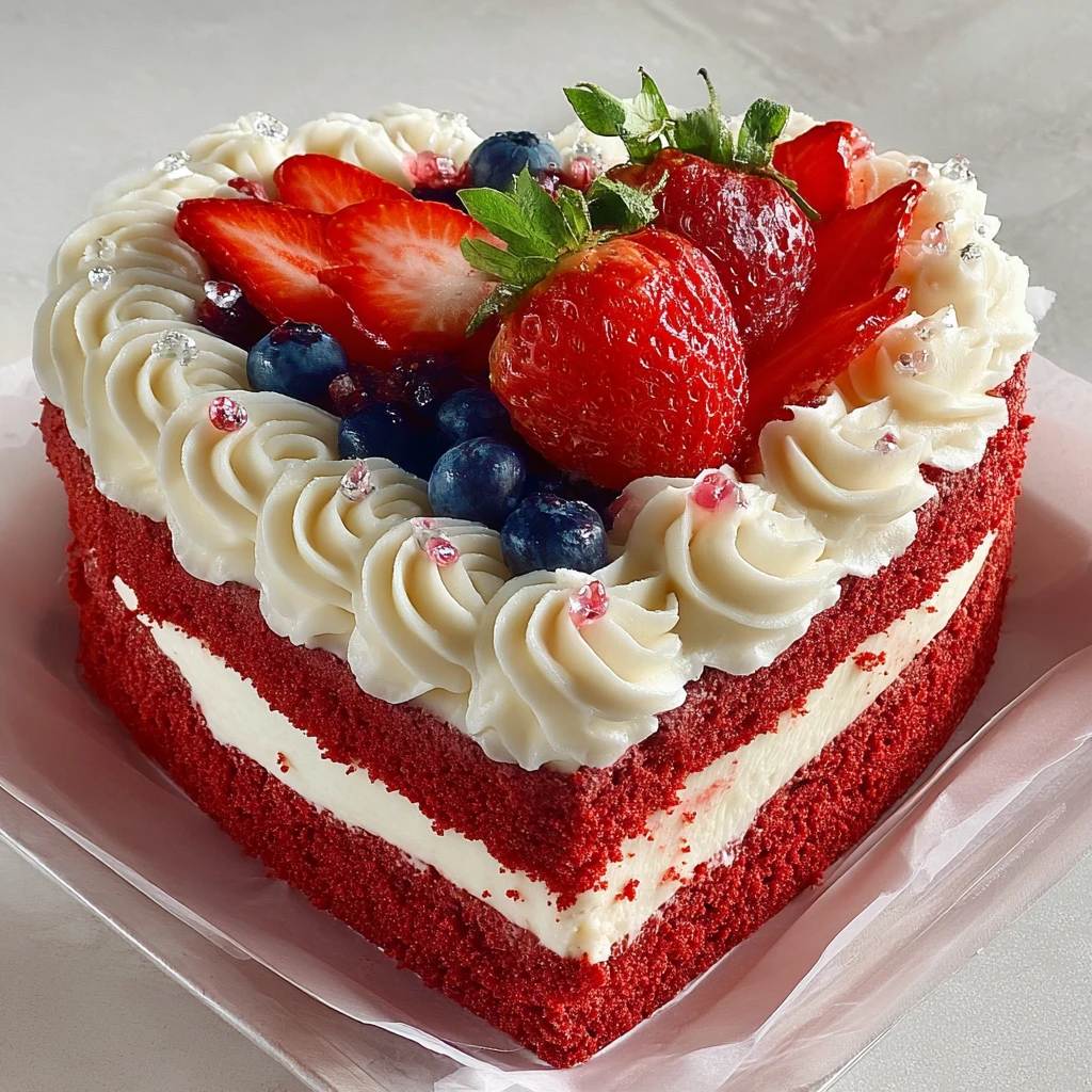 Strawberry Valentine Cake