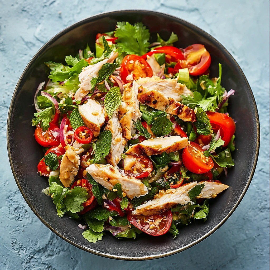 Thai Chicken Salad: A Quick and Zesty Dinner Delight