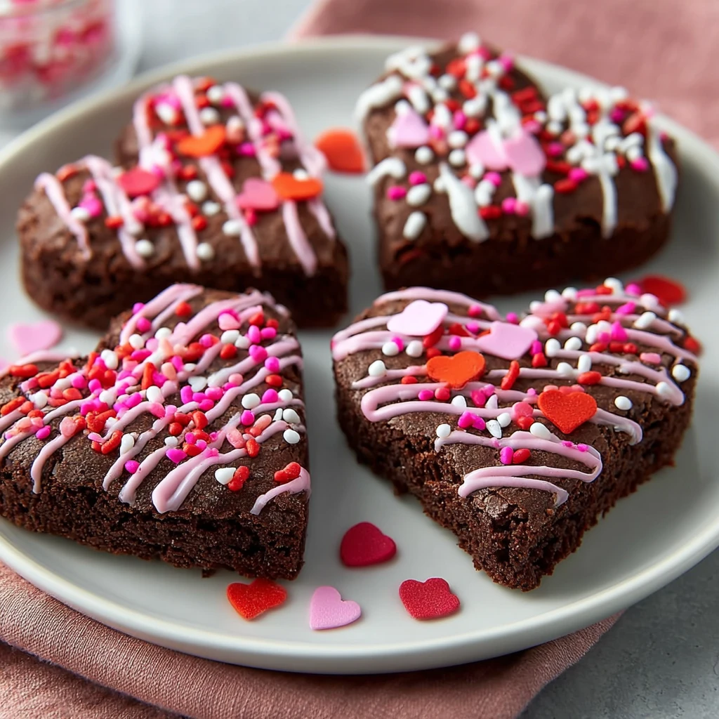Valentine’s Day Heart Shaped Brownies Recipe for Sweethearts