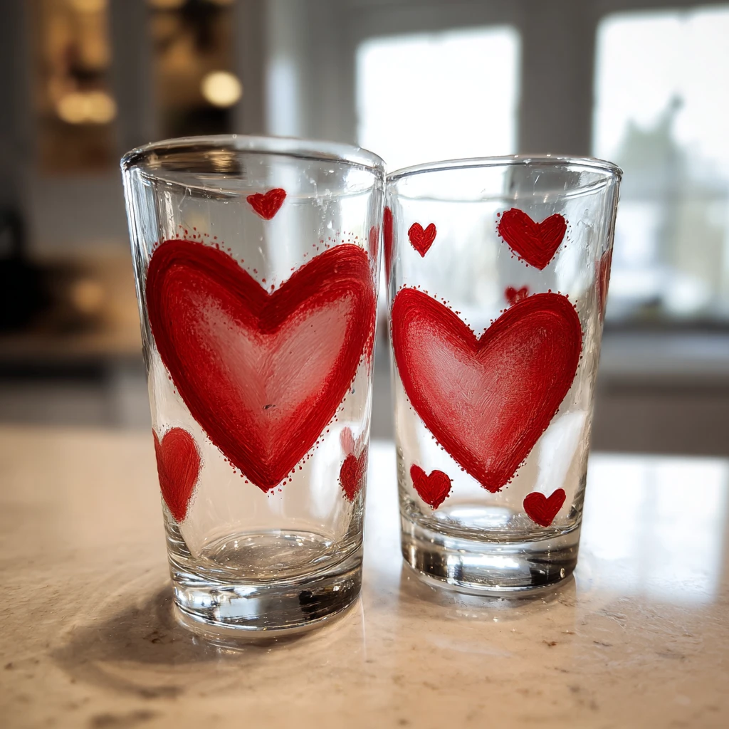 valentines drinking glasses: 5 Charming Ideas to Craft