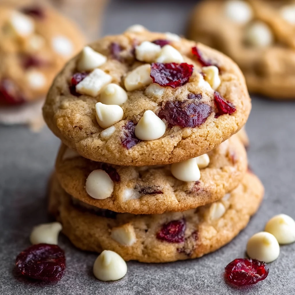 Chewy White Chocolate Cranberry Cookies for Sweet Holiday Bliss