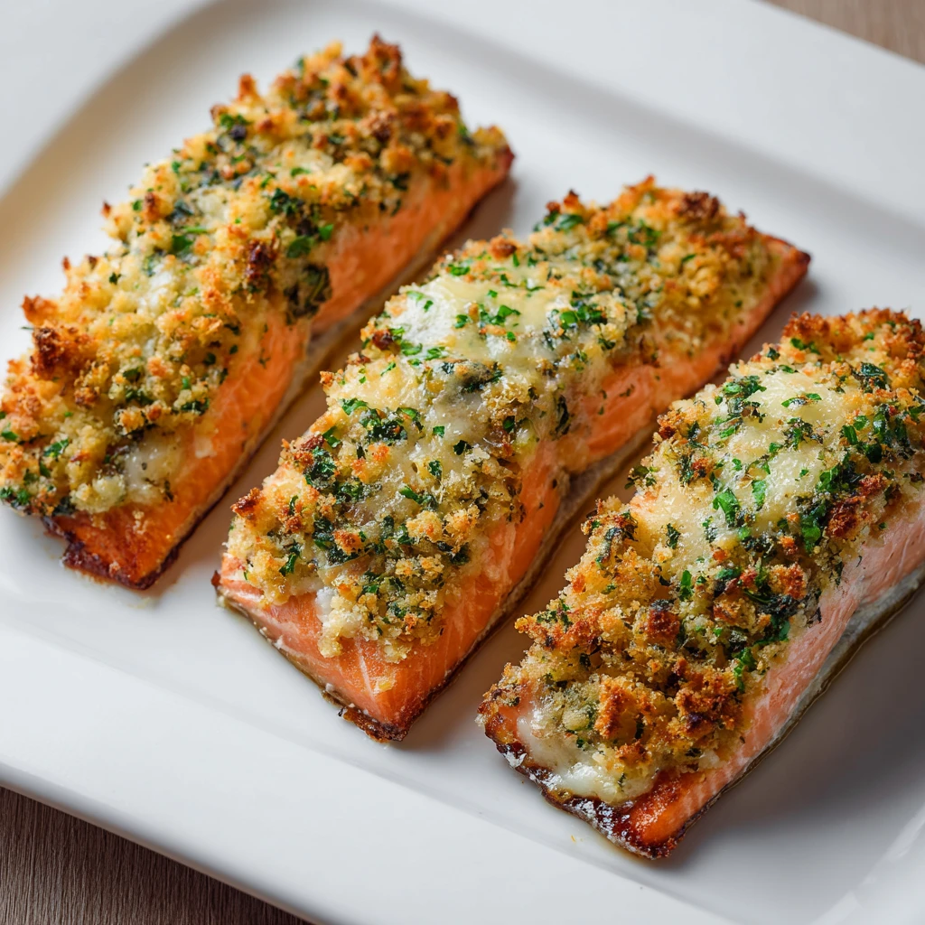 CRAB STUFFED SALMON