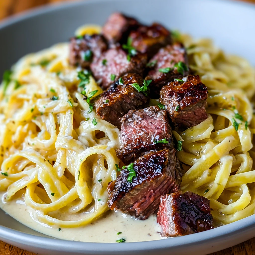 Creamy Garlic Butter Steak Linguine: The Ultimate Date Night Pasta