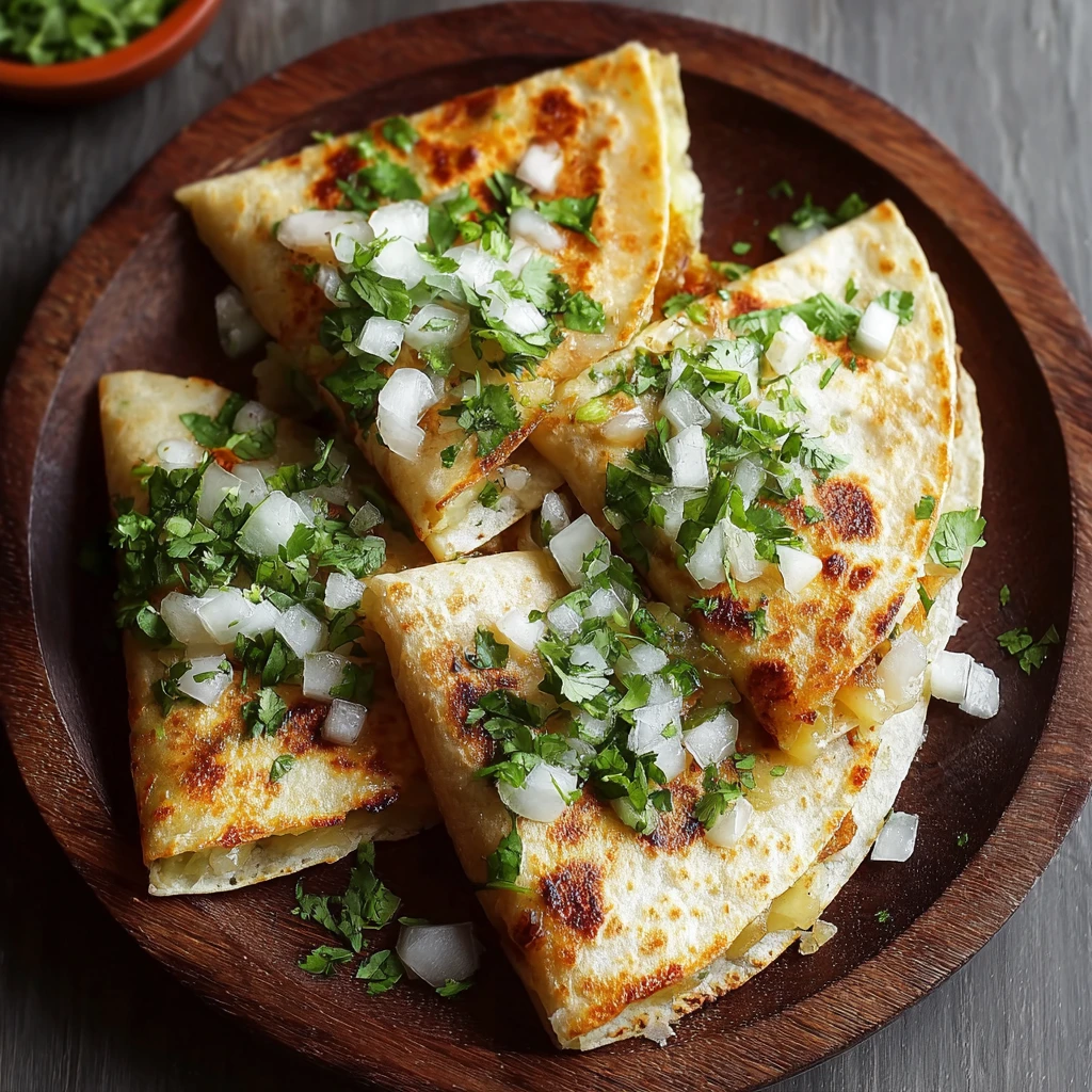 Crispy Potato Quesadillas