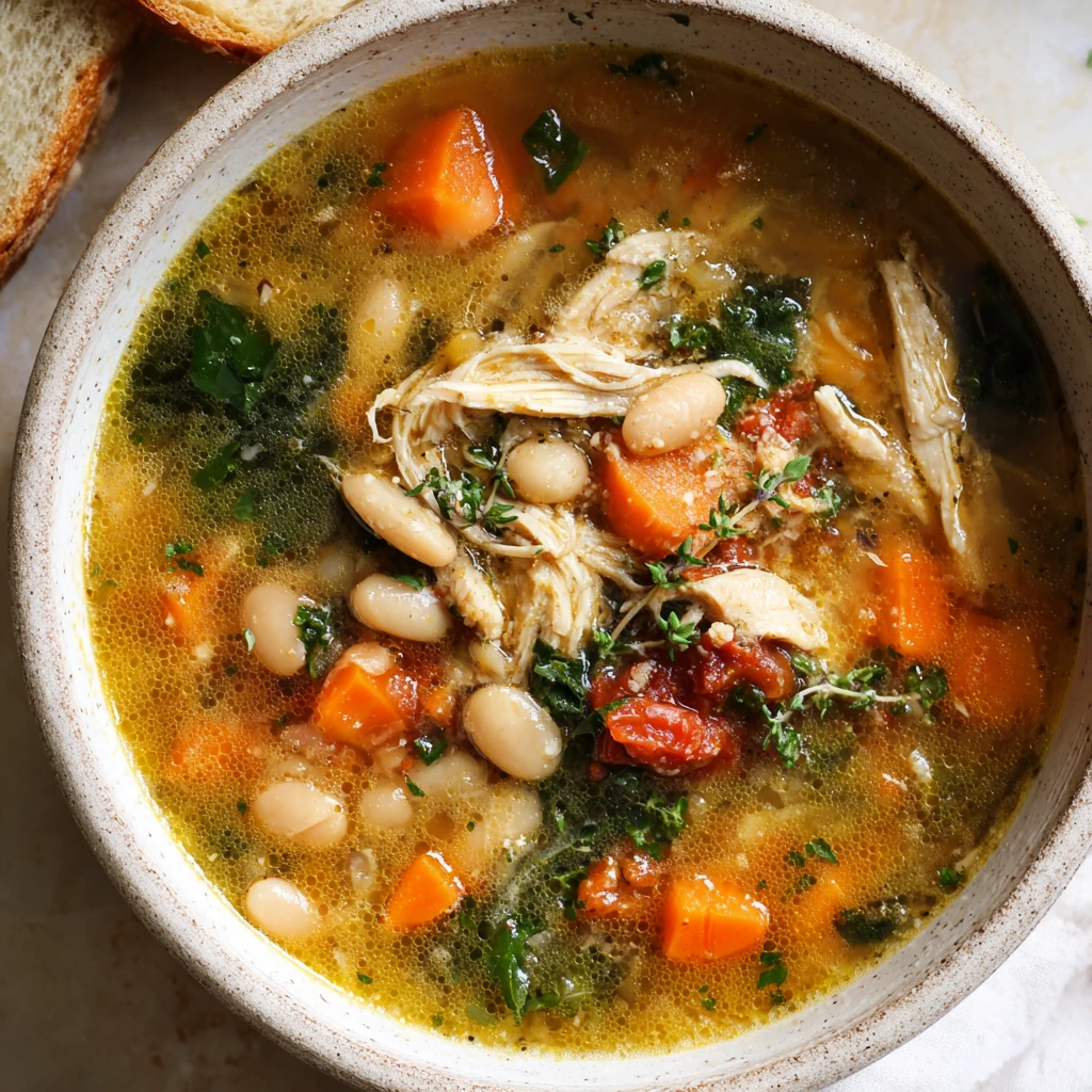 Hearty Chicken Tuscan Soup