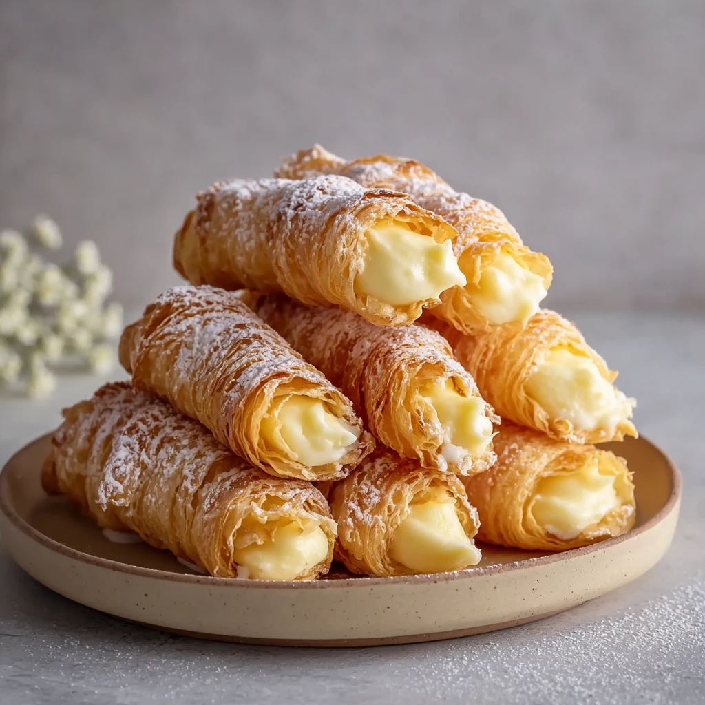 Italian Custard Horns