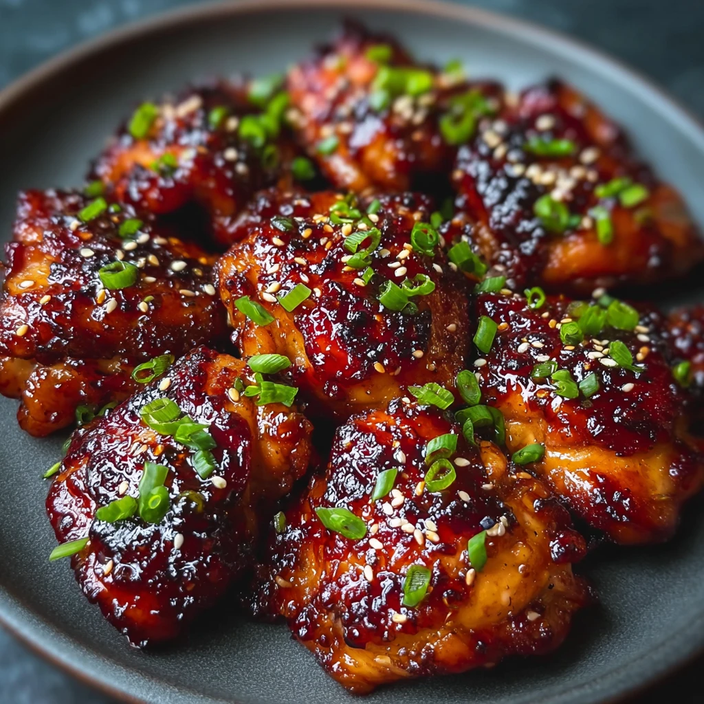 Korean Sticky Chicken Thighs