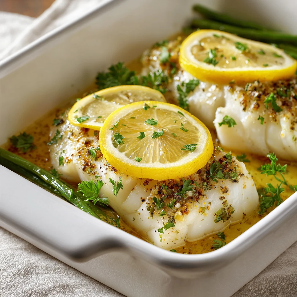 Lemon Garlic Cod