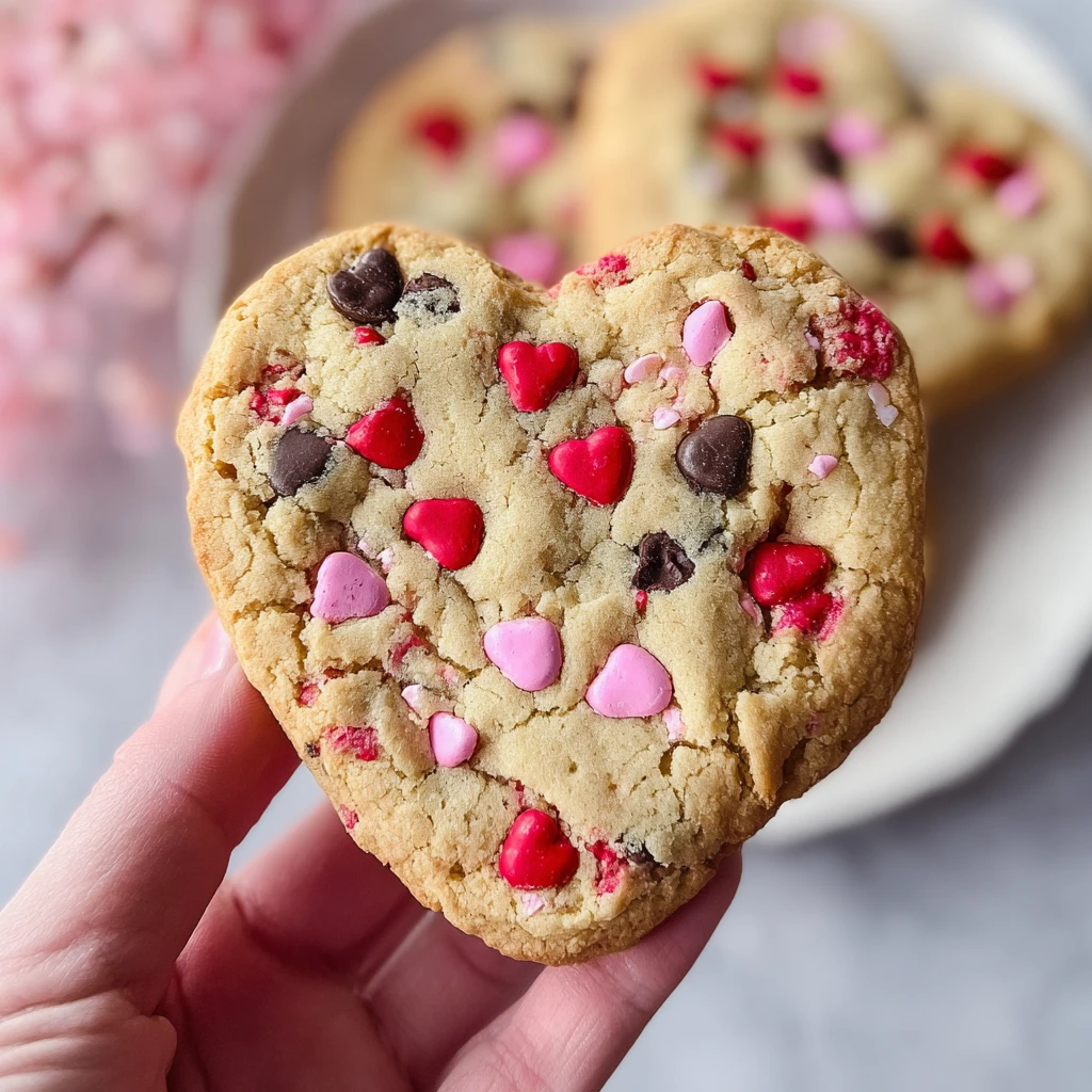 M&M Heart Cookies