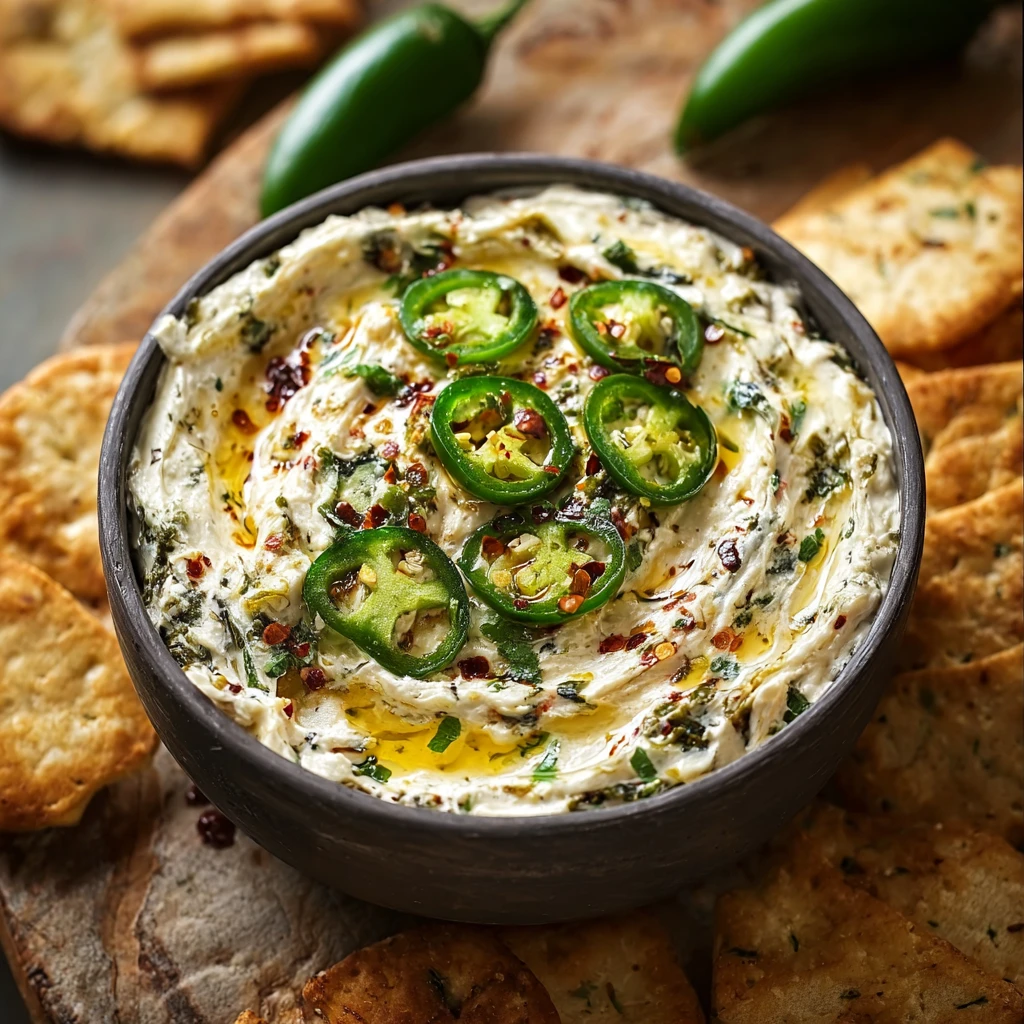 Smoky Roasted Jalapeño Cowboy Cream Cheese Dip