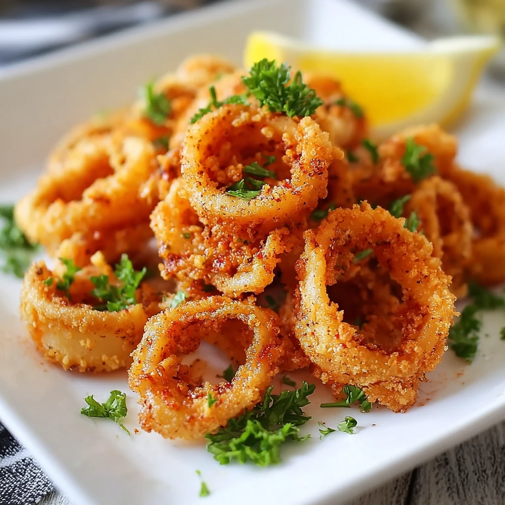 Spanish Paprika Fried Calamari