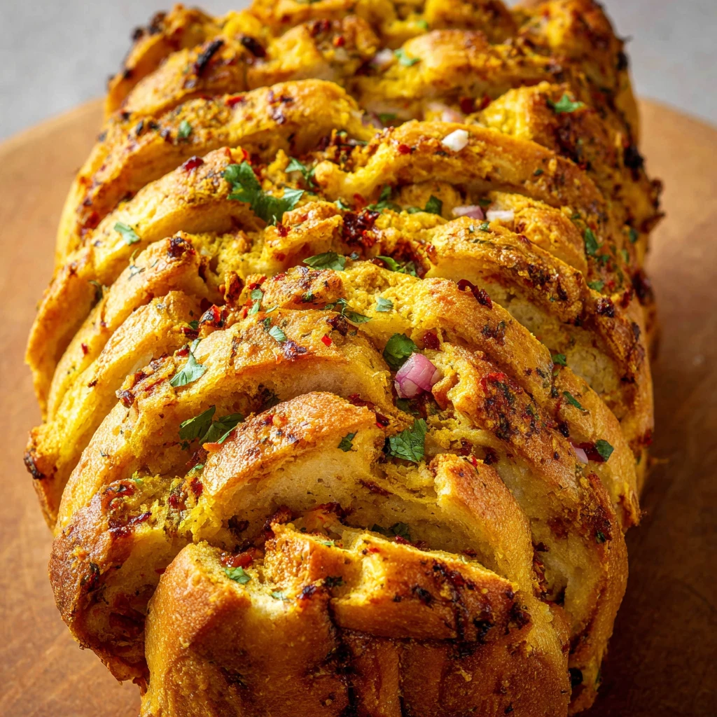 Tandoori Chicken Pull Apart Bread