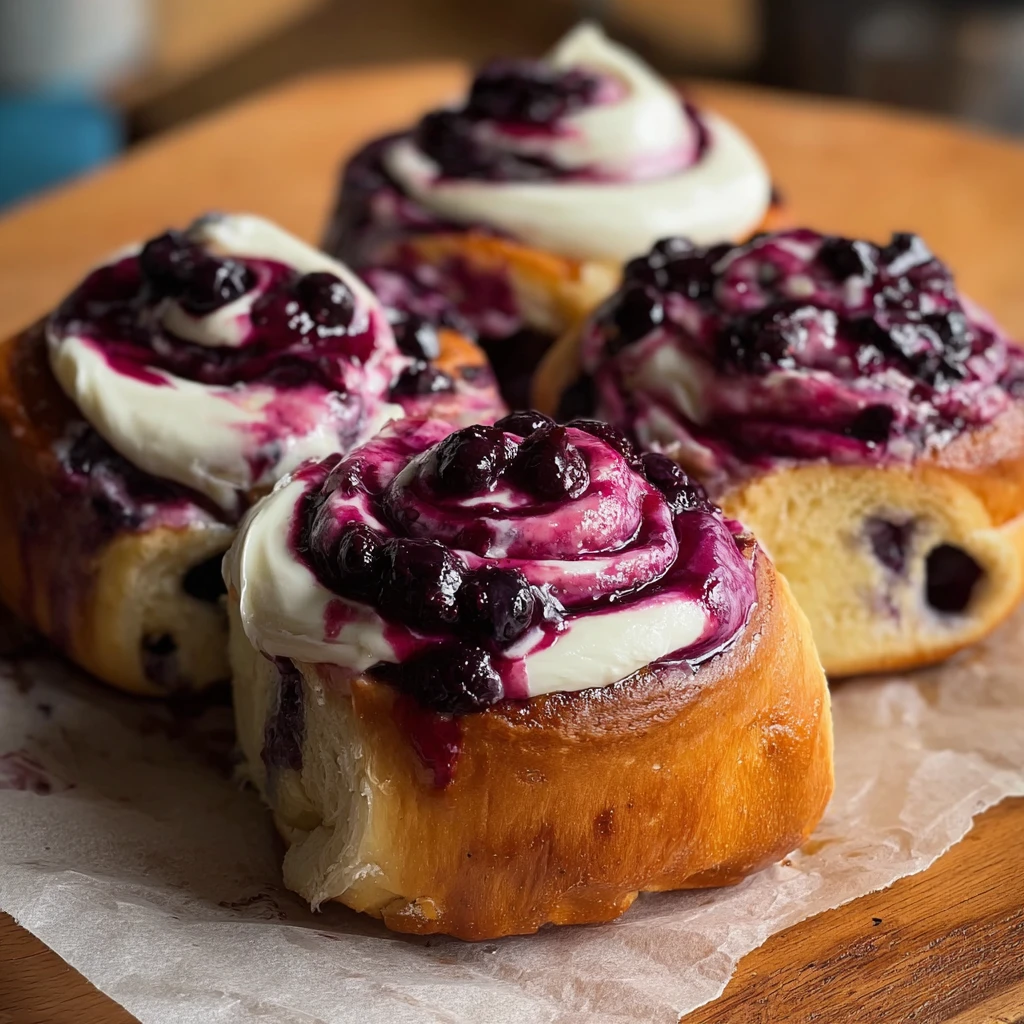 Blueberry Milk Bread Sweet Rolls | Soft & Bakery-Style
