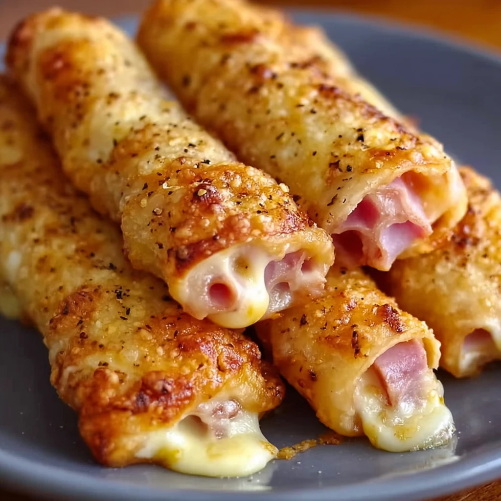 Crispy Ham and Cheese Sticks Recipe – Easy Cheesy Snack