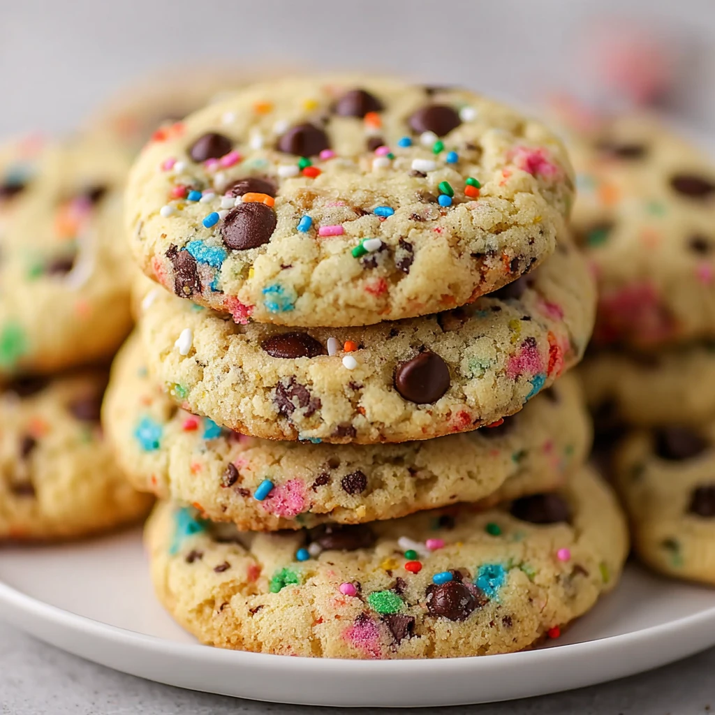 Easy Vegan Funfetti Cake Mix Cookies (Only 4 Ingredients!)